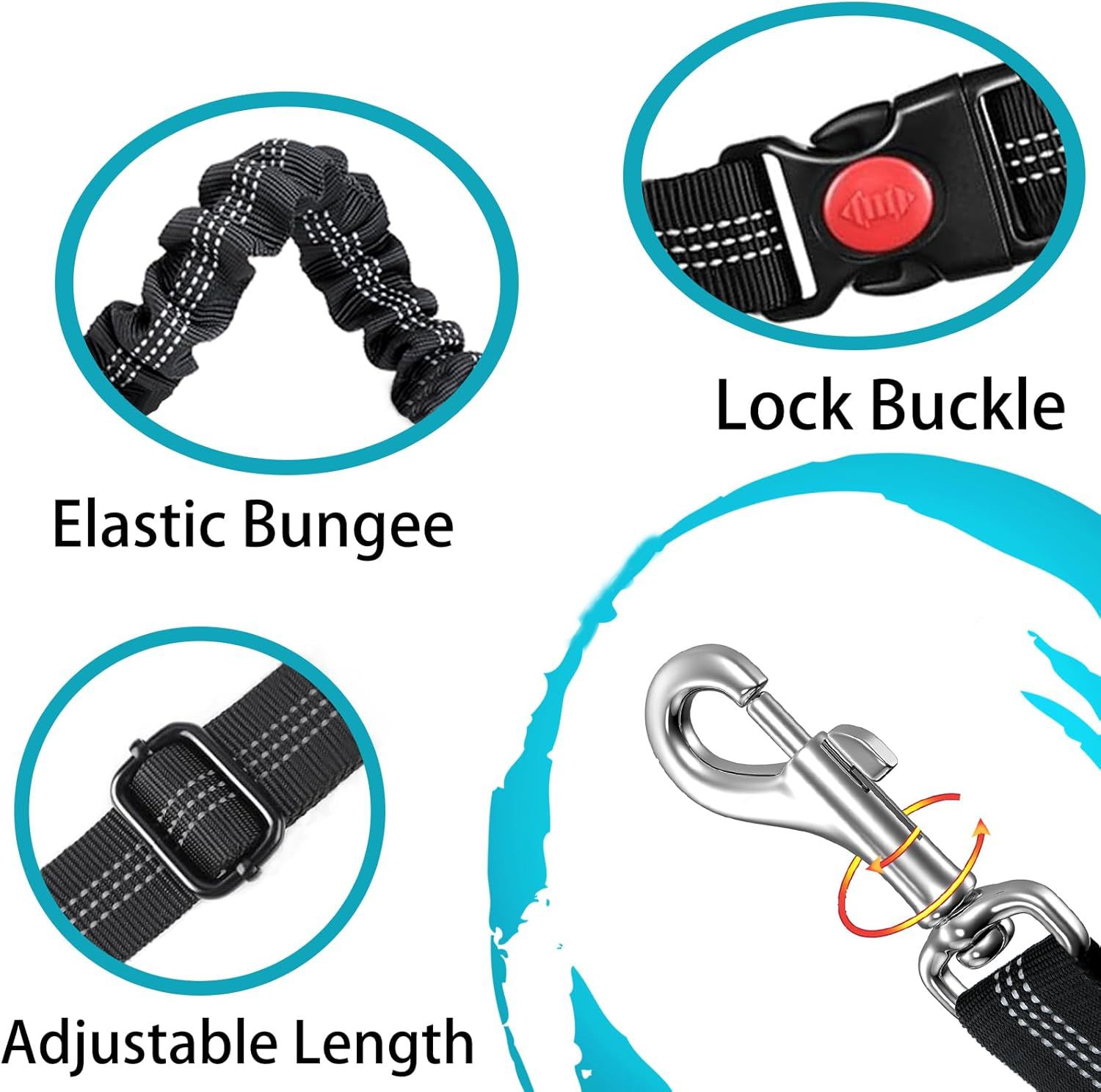 The Bestie Belt — Retractable Leash + Anti-Pull Dog Seatbelt