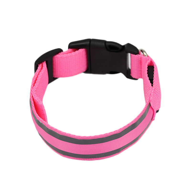 Outbound Paws LED Luminous Dog Collar — Anti-Lost Glow Safety Light