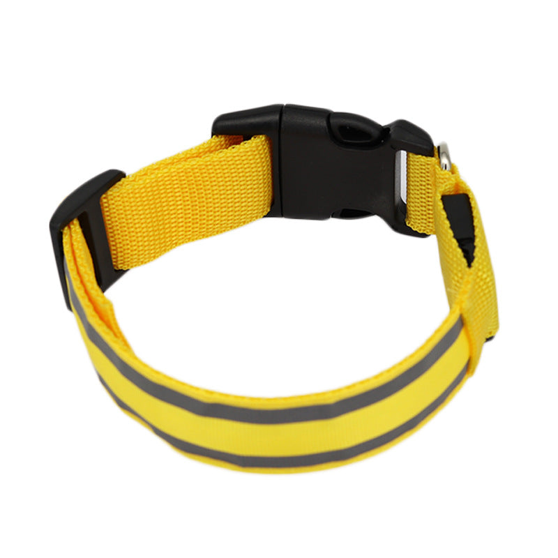 Outbound Paws LED Luminous Dog Collar — Anti-Lost Glow Safety Light
