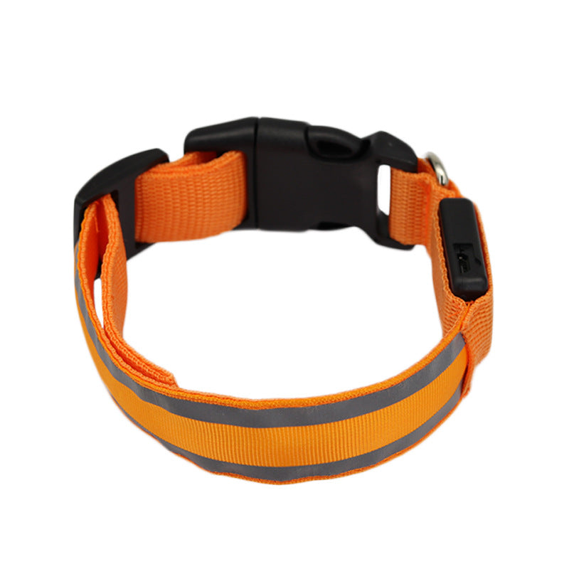Outbound Paws LED Luminous Dog Collar — Anti-Lost Glow Safety Light
