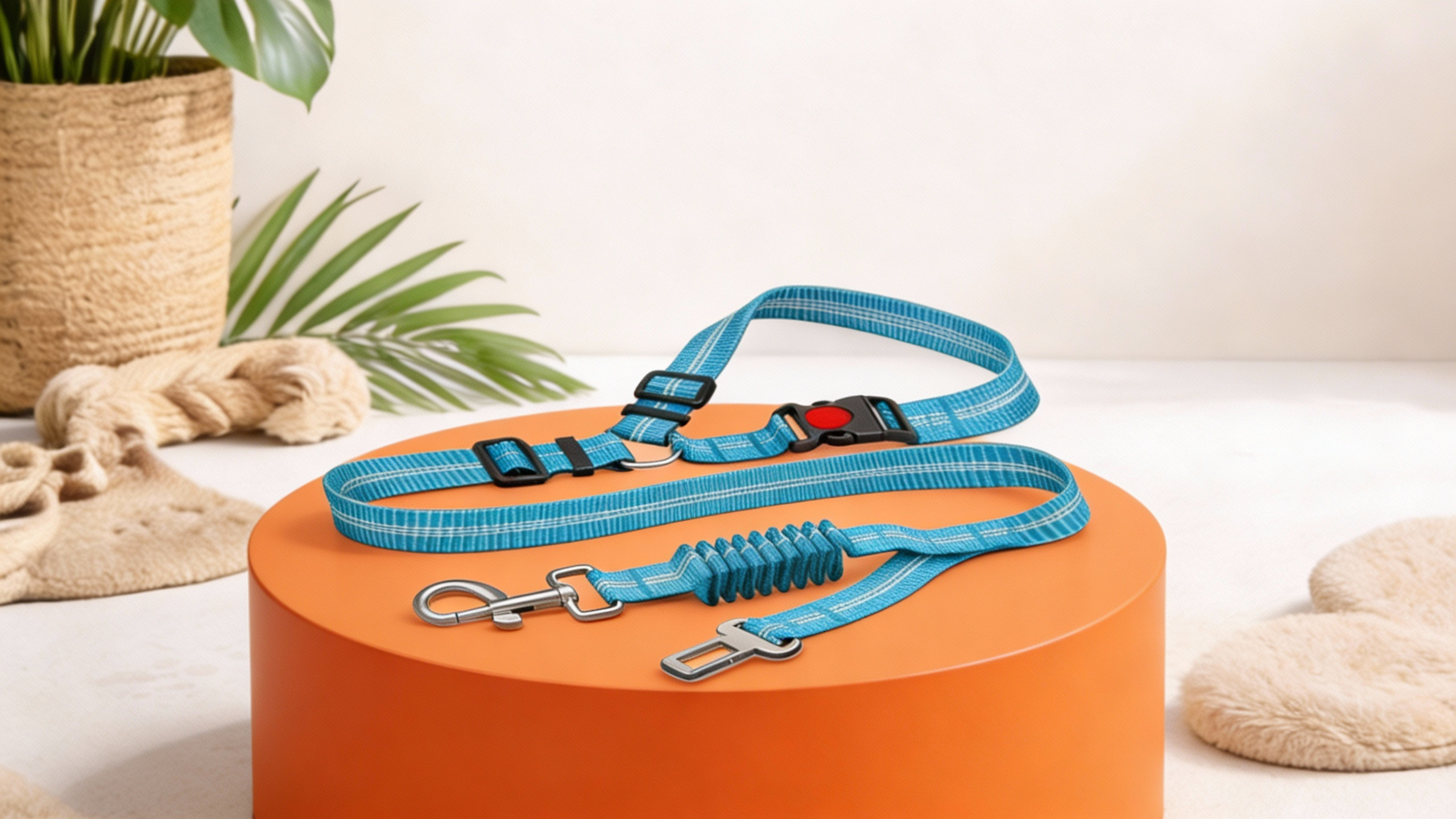 The Bestie Belt — Retractable Leash + Anti-Pull Dog Seatbelt