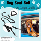 The Bestie Belt — Retractable Leash + Anti-Pull Dog Seatbelt