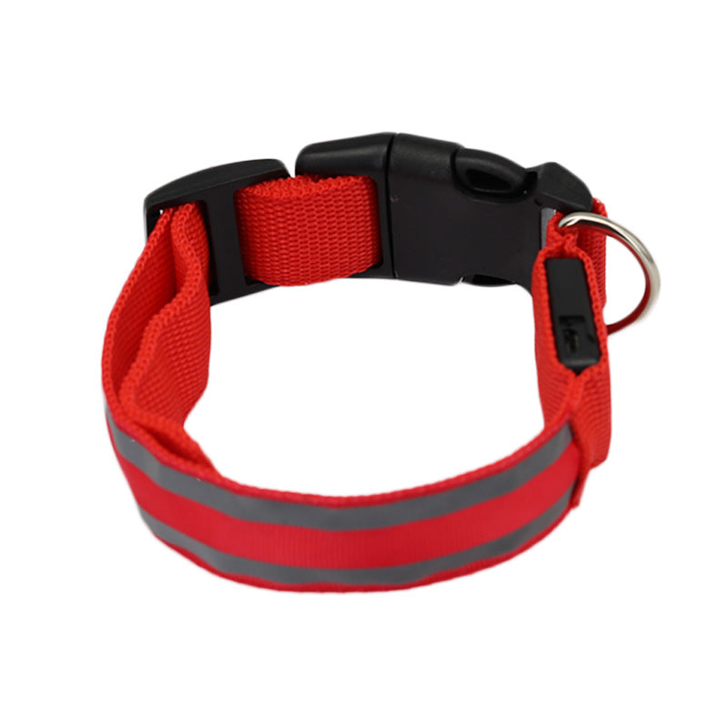 Outbound Paws LED Luminous Dog Collar — Anti-Lost Glow Safety Light